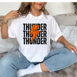 Thunder Basketball Bolt DTF Print