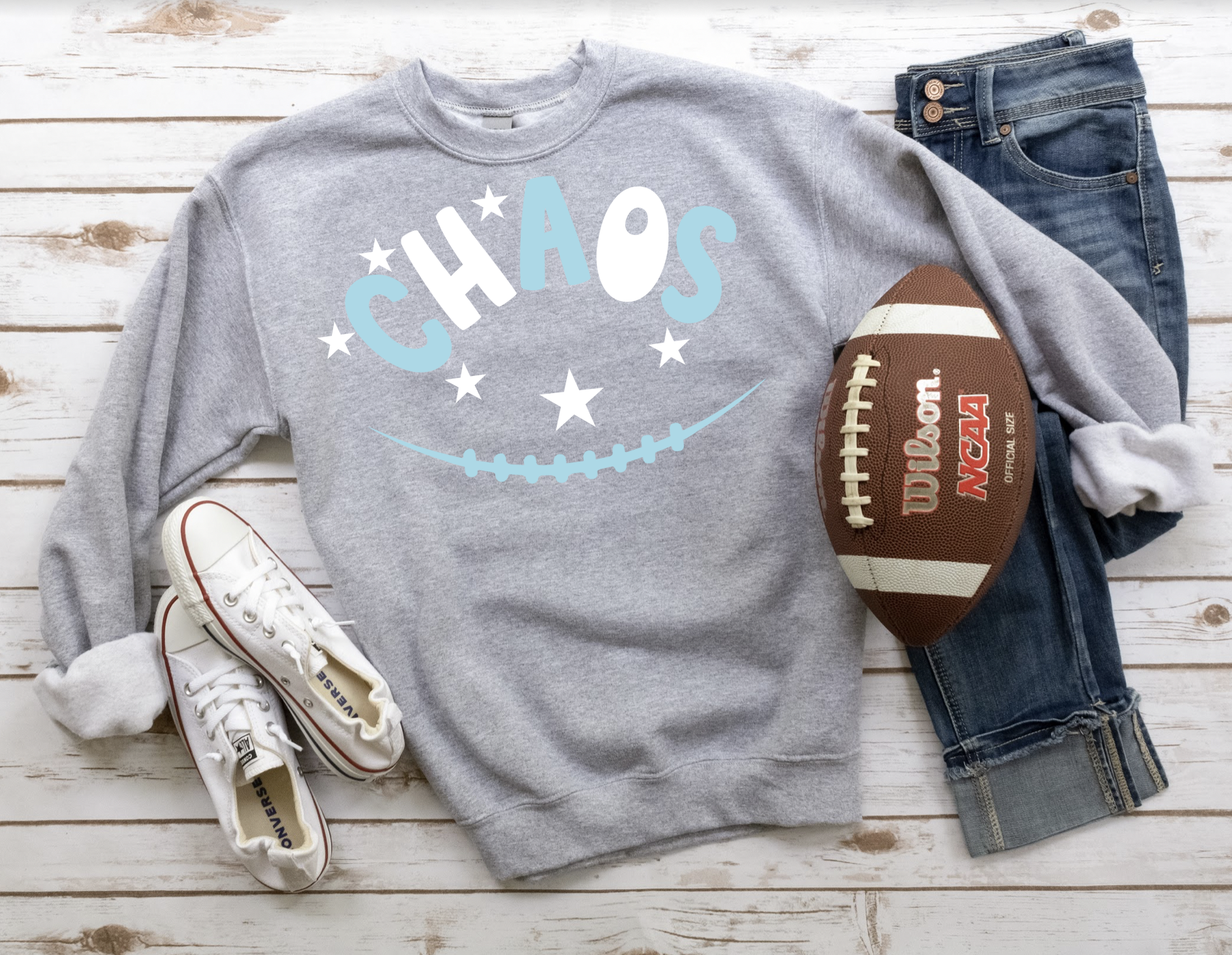 Chaos Football Star DTF Print
