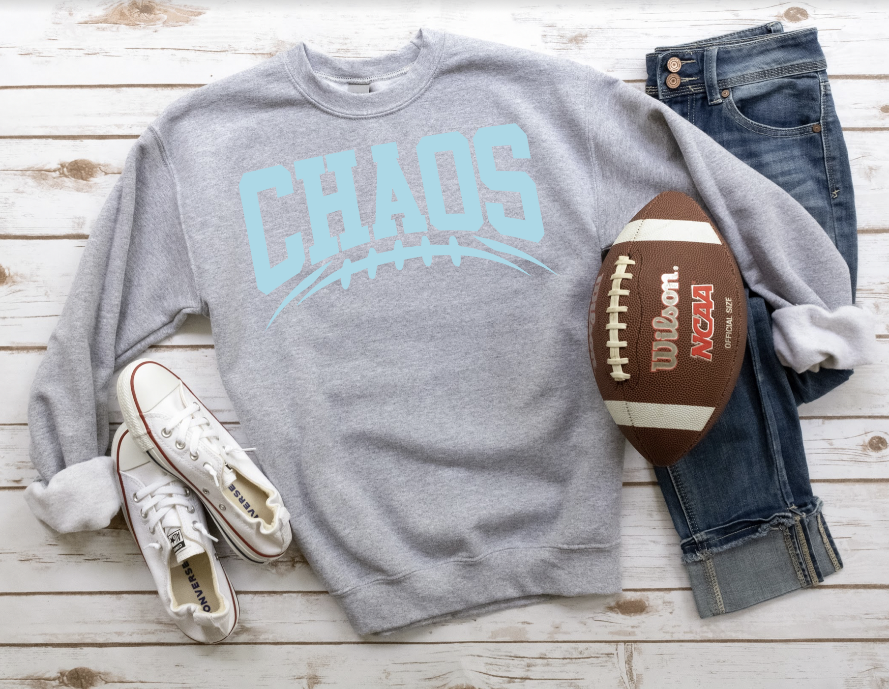 Chaos Football Arched DTF Print