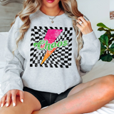 Chaos Checker Bolt Distressed DTF Print