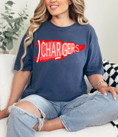 Chargers Pennant DTF Print