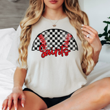 Saints Checker Baseball Custom Name DTF Print