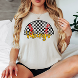 Vikings Checker Baseball Custom Name DTF Print