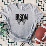 Bison Coquette Checker Bow DTF Print