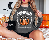 Pumpkin Season Checkered Bow DTF Print