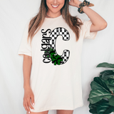 Cougars Checker Cheer DTF Print