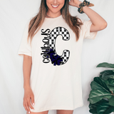 Cowboys Checker Cheer DTF Print