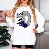 Devils Checker Cheer DTF Print