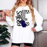 Eagles Checker Cheer DTF Print
