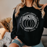 Checkered Pumpkin Fall  DTF Print