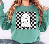 Checker Ghost DTF Print