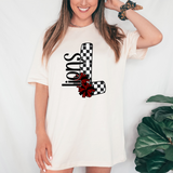 Lions Checker Cheer DTF Print