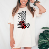 Little Reds Checker Cheer DTF Print