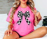 Coquette Checker Ribbon DTF Print