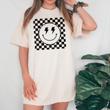 Checker Smile DTF Print