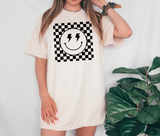 Checker Smile DTF Print