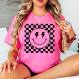 Checker Smile DTF Print