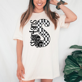Spartans Checker Cheer DTF Print