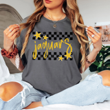 Jaguars Checker Star DTF Print