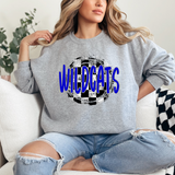 Wildcats Checker Circle DTF Print