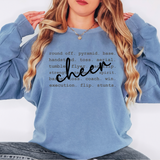 Cheer Tyopgraphy DTF Print