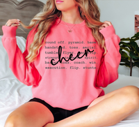 Cheer Tyopgraphy DTF Print