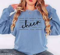 Cheer Tyopgraphy DTF Print