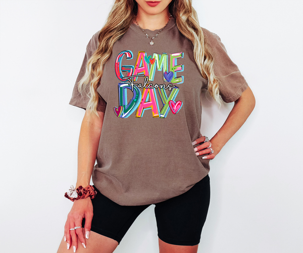 Cheery Game Day Falcons DTF Print