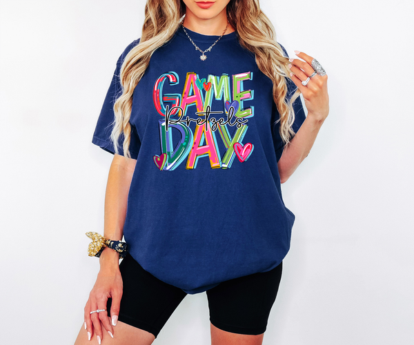 Cheery Game Day Pretzels DTF Print