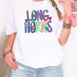 Cheery Longhorns DTF Print