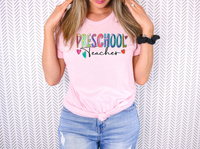 Cheery Preschool Teacher DTF Print