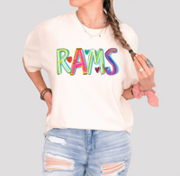 Cheery Rams DTF Print