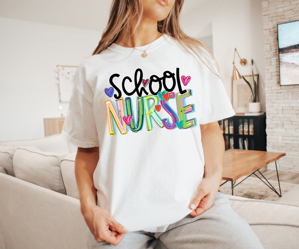 Cheery School Nurse DTF Print