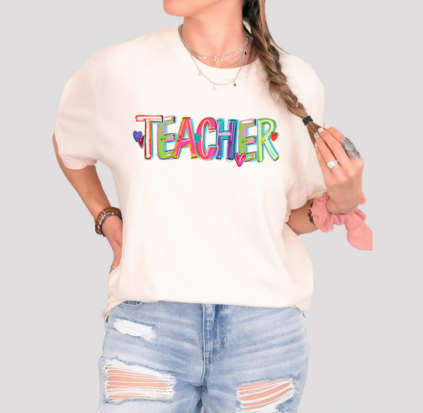 Cheery Teacher DTF Print