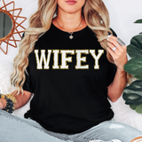 Wifey Faux Chenille Patch DTF Print