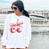 Coquette Cherries DTF Print