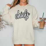 Chiefs Crackle Cursive Teams DTF Print