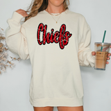 Chiefs Crackle Cursive Teams DTF Print