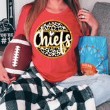 Chiefs Glitter Effect Circle DTF Print