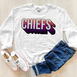 Chiefs Layered Stack DTF Print