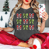 Christmas Bow Collage DTF Print