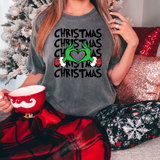 Christmas Grinch Heart Hands  DTF Print