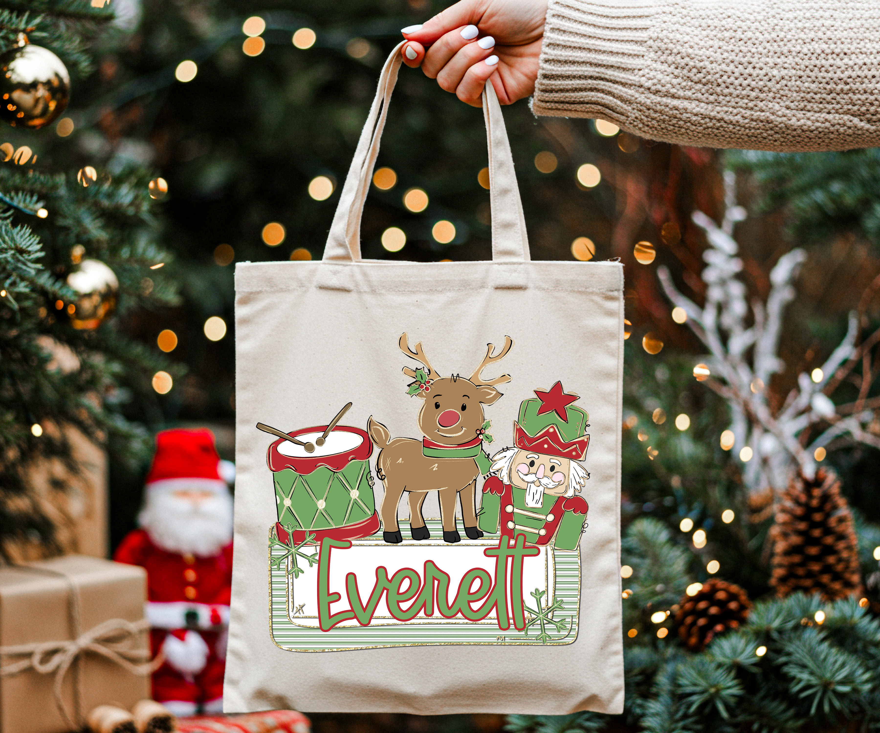 Personalized Christmas Name Plate DTF Print
