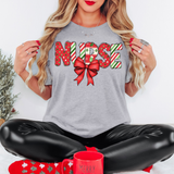 Coquette Christmas Nurse DTF Print