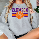 Clemson Grunge DTF Print