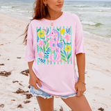 Coastal Seahorse DTF Print