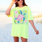 Coastal Sea Turtle DTF Print