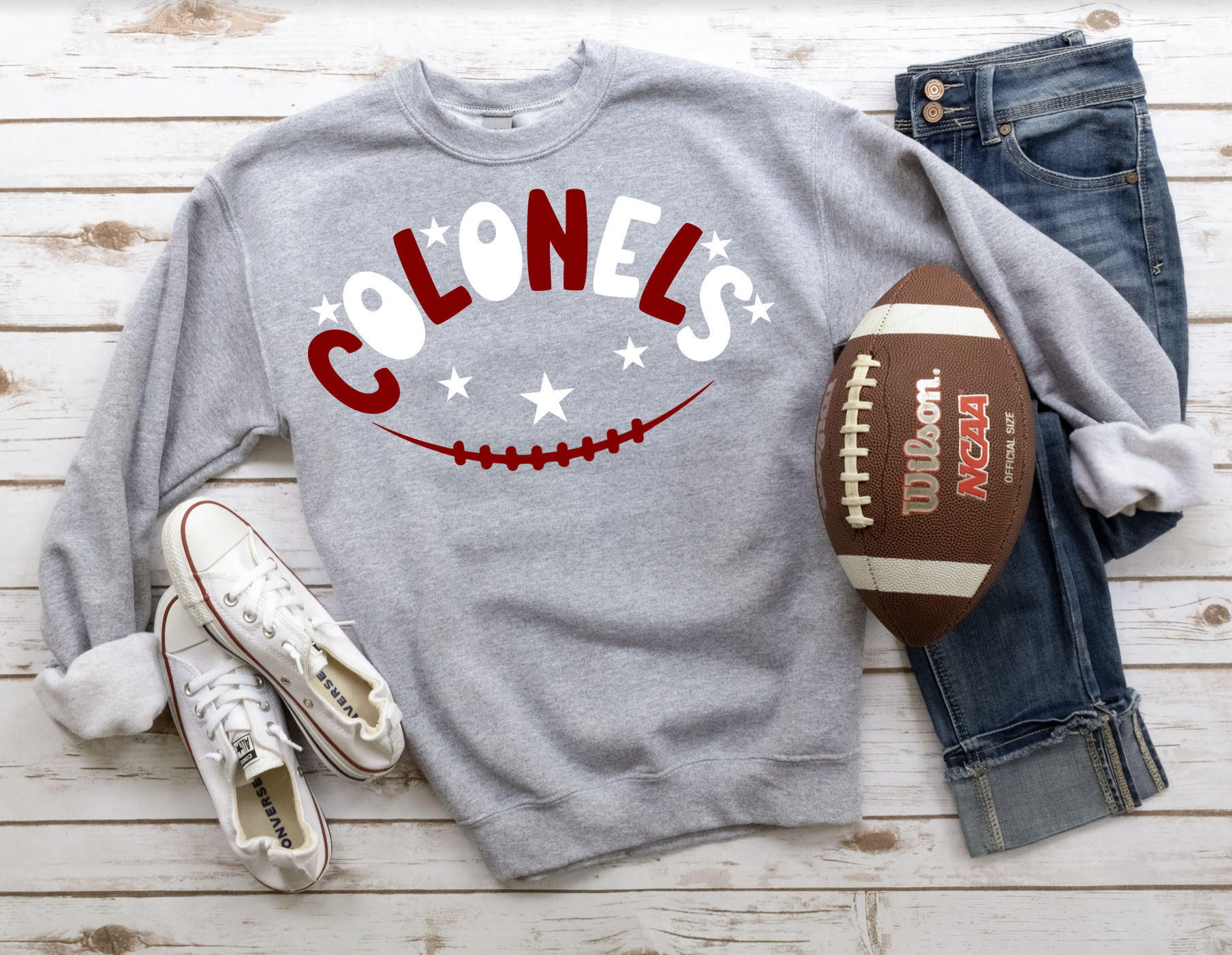 Colonels Football Star DTF Print