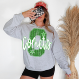 Comets Stripes Varsity Team DTF Print