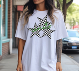Comets Checker Star Trio DTF Print